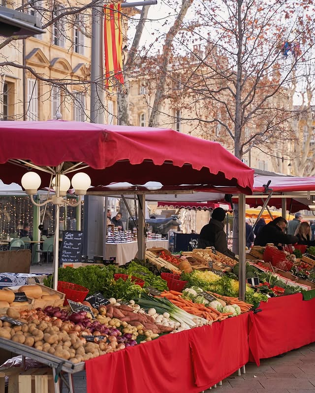 Aix-en-Provence market - IG post by @couleurnature